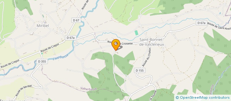 localisation de l'entreprise MONSIEUR RICHARD RANC  VALHERBASSE