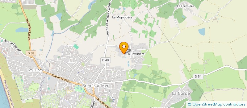 localisation de l'entreprise MONSIEUR RICHARD RAYNAUD à BREM-SUR-MER