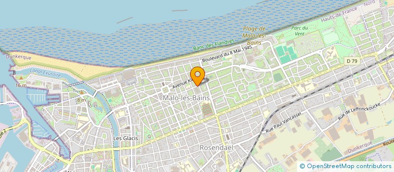 localisation de l'entreprise MONSIEUR RICHARD RECEVEUR à DUNKERQUE