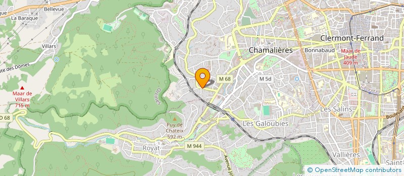 localisation de l'entreprise MONSIEUR RICHARD REFFET  CHAMALIERES