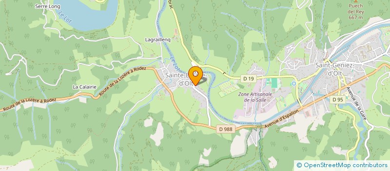 localisation de l'entreprise MONSIEUR RICHARD REINAUDO  SAINTE-EULALIE-D'OLT