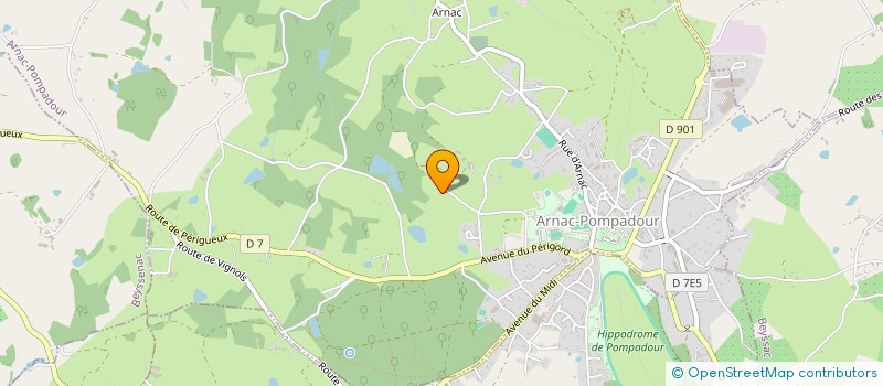 localisation de l'entreprise MONSIEUR RICHARD RENAUDIE  ARNAC-POMPADOUR