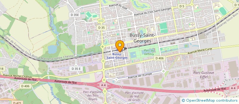 localisation de l'entreprise MONSIEUR RICHARD RENAULT  BUSSY-SAINT-GEORGES