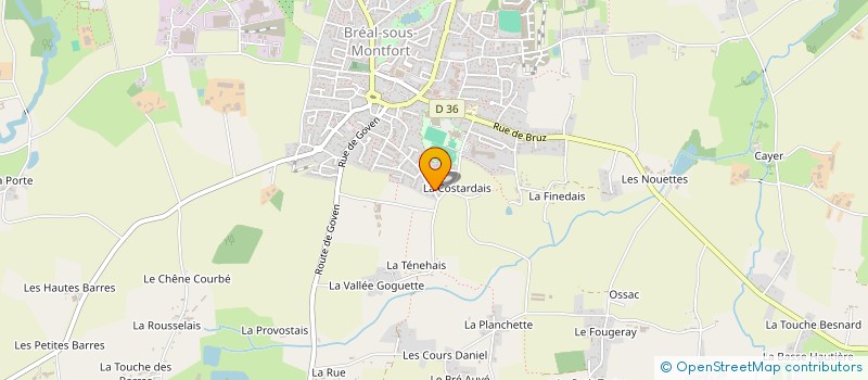 localisation de l'entreprise MONSIEUR RICHARD REVEL  BREAL-SOUS-MONTFORT