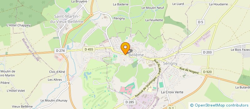 localisation de l'entreprise MONSIEUR RICHARD RIGAUDY à BELLEME
