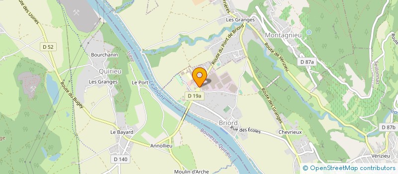 localisation de l'entreprise MONSIEUR RICHARD RIVIERE  MONTAGNIEU