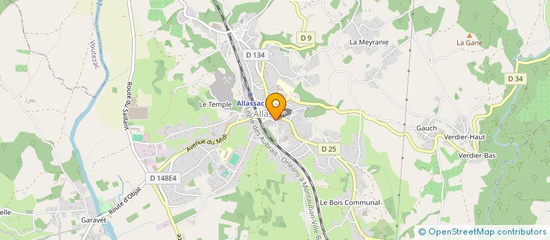 localisation de l'entreprise MONSIEUR RICHARD ROUDY  ALLASSAC