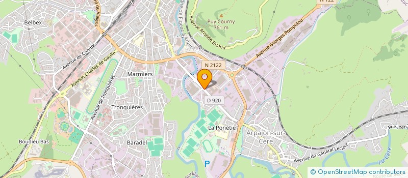 localisation de l'entreprise MONSIEUR RICHARD ROUQUIER à AURILLAC