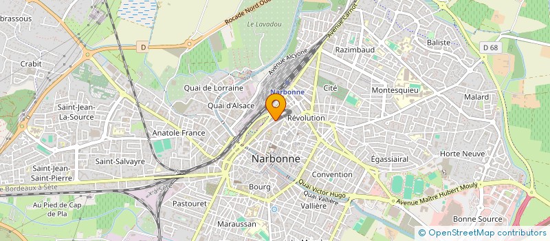 localisation de l'entreprise MONSIEUR RICHARD ROVIRA  NARBONNE