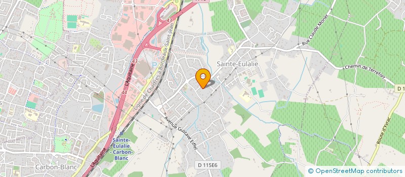 localisation de l'entreprise MONSIEUR RICHARD SAGNA  SAINTE-EULALIE