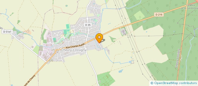 localisation de l'entreprise MONSIEUR RICHARD SANGRIGOLI  CHEVRY-COSSIGNY