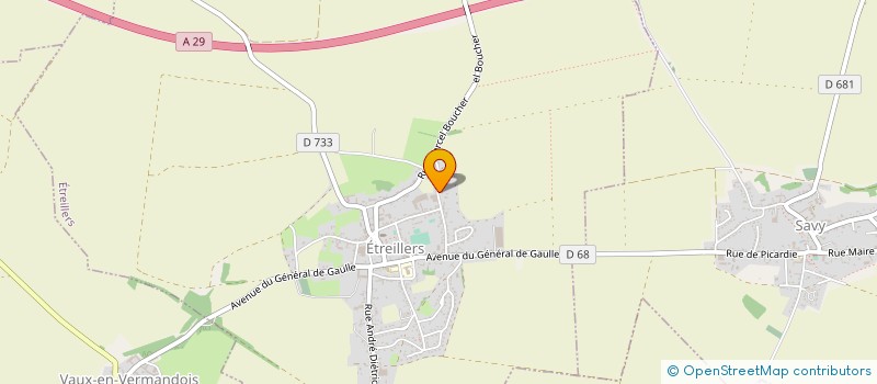 localisation de l'entreprise MONSIEUR RICHARD SANGUINETTE  ETREILLERS