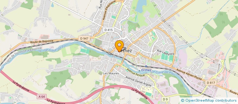 localisation de l'entreprise MONSIEUR RICHARD SAPHORES  ORTHEZ