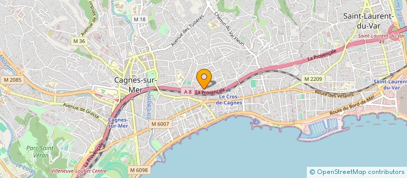 localisation de l'entreprise MONSIEUR RICHARD SCAIA à CAGNES-SUR-MER