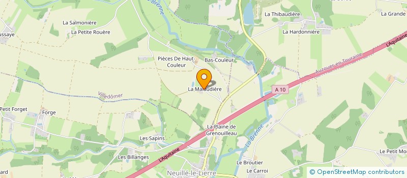 localisation de l'entreprise MONSIEUR RICHARD SELLIER à VILLEDOMER