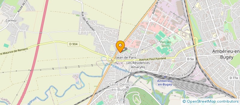 localisation de l'entreprise MONSIEUR RICHARD SEMEKONO  AMBERIEU-EN-BUGEY