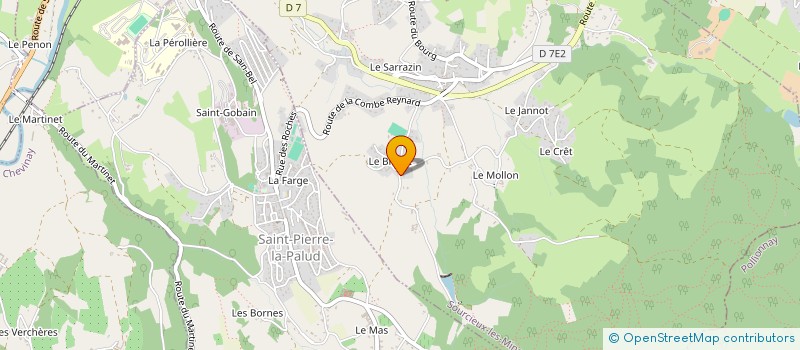 localisation de l'entreprise MONSIEUR RICHARD SERAFIN  SOURCIEUX-LES-MINES