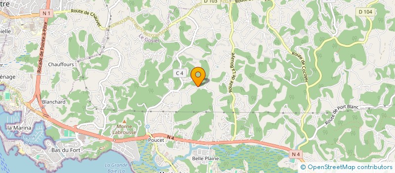 localisation de l'entreprise MONSIEUR RICHARD SILVESTRE  LE GOSIER