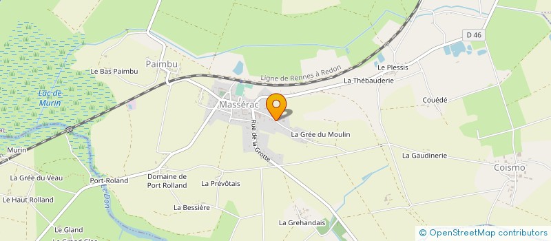 localisation de l'entreprise MONSIEUR RICHARD SOURDEAU  MASSERAC