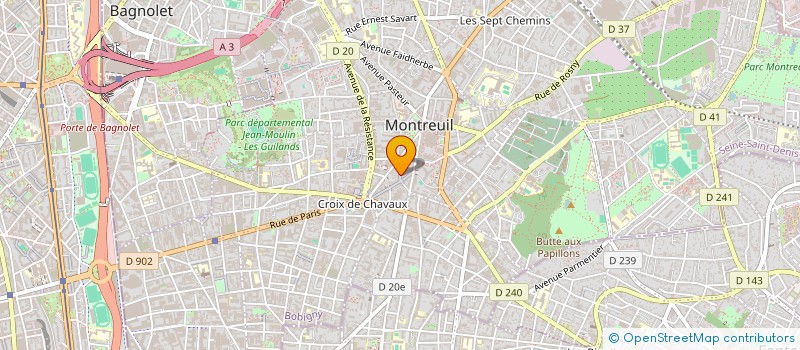 localisation de l'entreprise MONSIEUR RICHARD TAMARIN à MONTREUIL