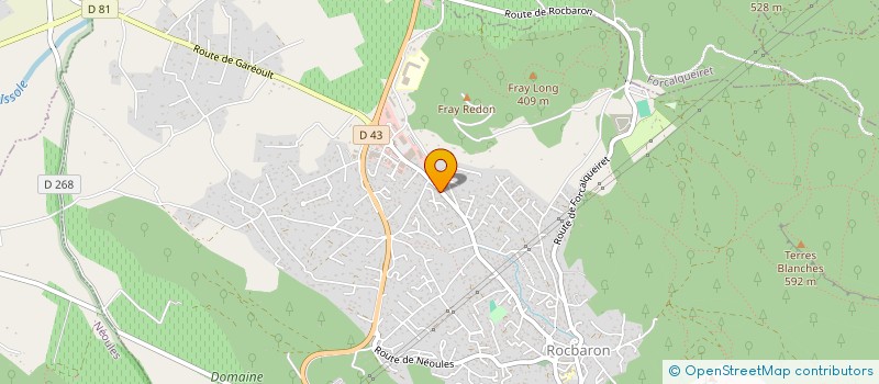 localisation de l'entreprise MONSIEUR RICHARD TARDITI  ROCBARON