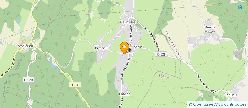 localisation de l'entreprise MONSIEUR RICHARD THEIS  PARMILIEU