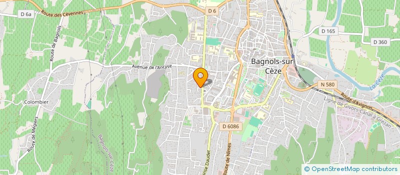 localisation de l'entreprise MONSIEUR RICHARD THEROND  BAGNOLS-SUR-CEZE