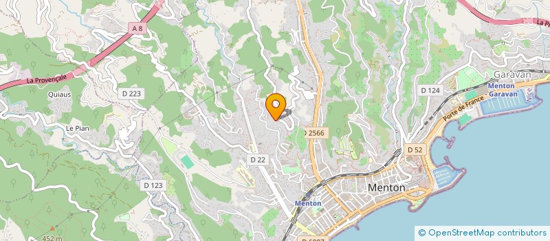 localisation de l'entreprise MONSIEUR RICHARD THEVENOT  MENTON