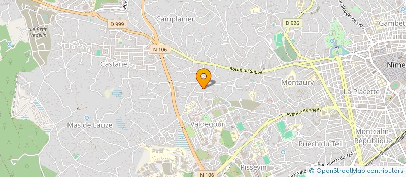 localisation de l'entreprise MONSIEUR RICHARD TOURNIER  NIMES