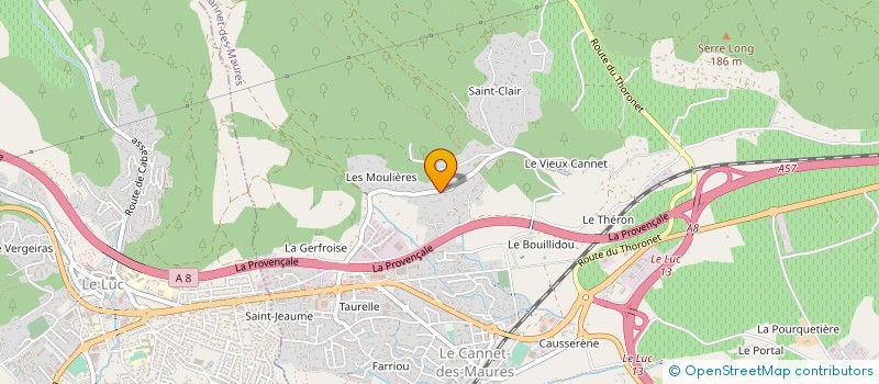 localisation de l'entreprise MONSIEUR RICHARD VAGNER  LE CANNET-DES-MAURES