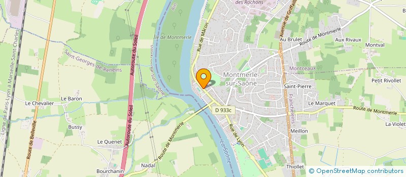 localisation de l'entreprise MONSIEUR RICHARD VALENCIN  MONTMERLE-SUR-SAONE