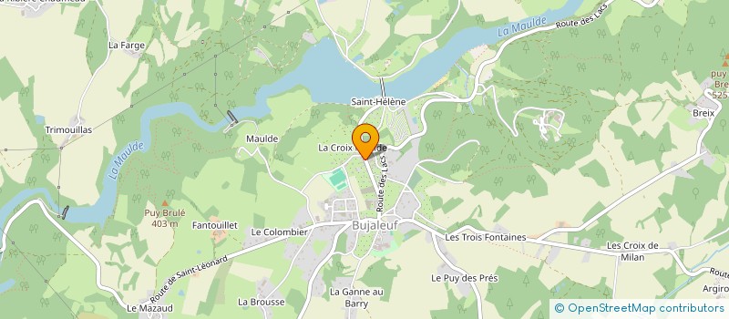 localisation de l'entreprise MONSIEUR RICHARD VENTURA  BUJALEUF