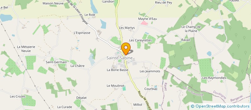 localisation de l'entreprise MONSIEUR RICHARD VERGNOLLE  SAINTE-CROIX