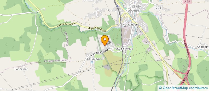 localisation de l'entreprise MONSIEUR RICHARD VERMONT  SAINT-CHELY-D'APCHER