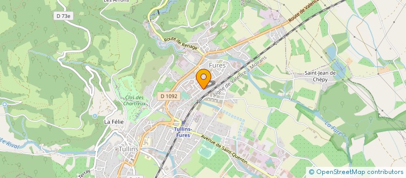 localisation de l'entreprise MONSIEUR RICHARD VERREAUX-LARROUIL  TULLINS