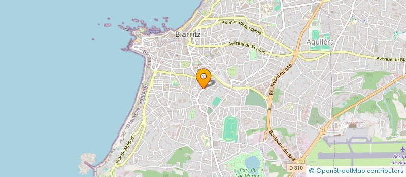 localisation de l'entreprise MONSIEUR RICHARD VIBERT  BIARRITZ