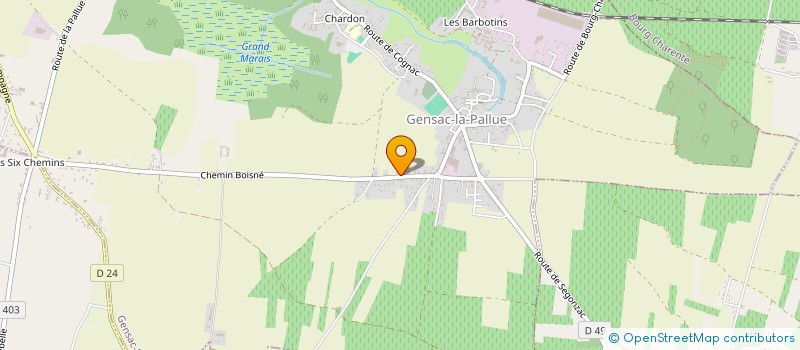 localisation de l'entreprise MONSIEUR RICHARD VIGNAUD à GENSAC-LA-PALLUE