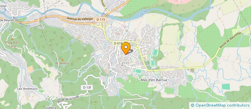 localisation de l'entreprise MONSIEUR RICHARD VILA à CERET