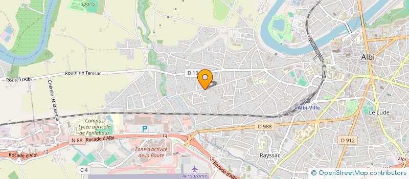 localisation de l'entreprise MONSIEUR RICHARD VILLENEUVE  ALBI