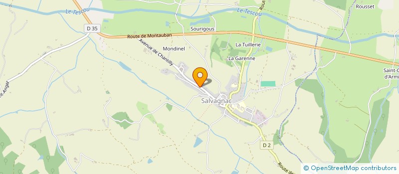 localisation de l'entreprise MONSIEUR RICHARD WANDELMER-SANTISTEBAN  SALVAGNAC