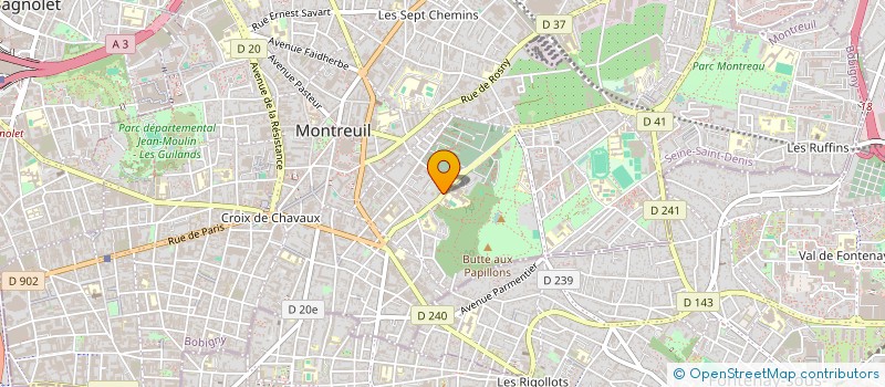 localisation de l'entreprise MONSIEUR RICHARD ZENON à MONTREUIL