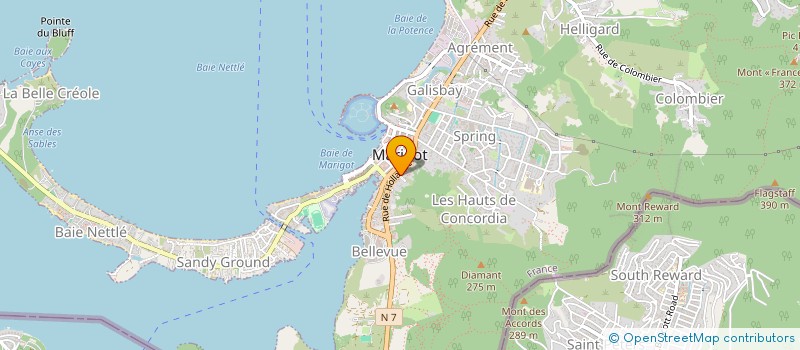 localisation de l'entreprise MONSIEUR RICHARDSON FAUSTIN  SAINT-MARTIN