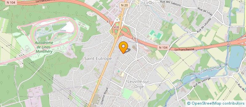 localisation de l'entreprise MONSIEUR RICHELIN DOUROUGUIN à LEUVILLE-SUR-ORGE