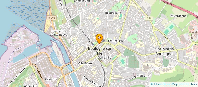 localisation de l'entreprise MONSIEUR RICK NANKIN  BOULOGNE-SUR-MER