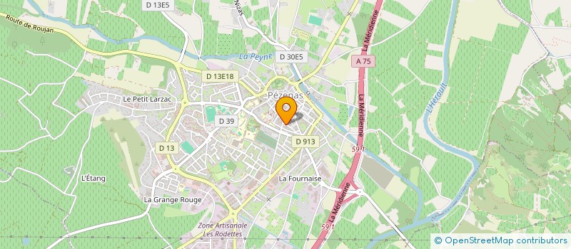 localisation de l'entreprise MONSIEUR RICKY SEAGER à PEZENAS