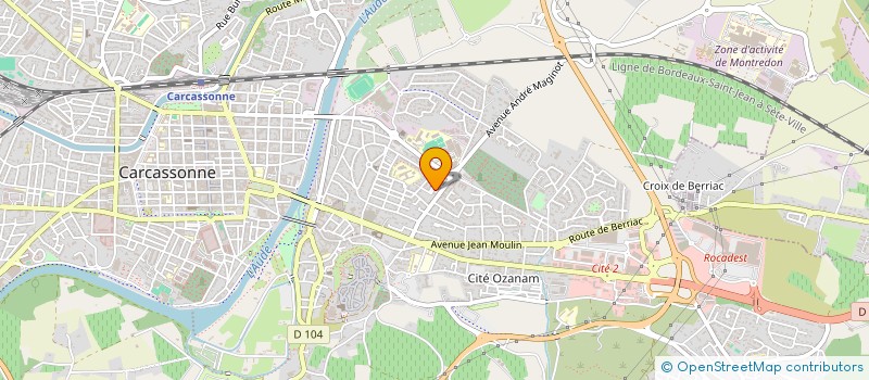 localisation de l'entreprise MONSIEUR RIDA AOUDIA KALLICHI à CARCASSONNE