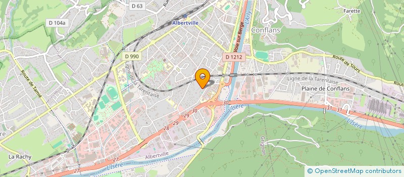 localisation de l'entreprise MONSIEUR RIDA BADAOUI  ALBERTVILLE