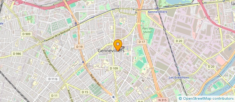 localisation de l'entreprise MONSIEUR RIDA BOULKHEDERT  GENNEVILLIERS