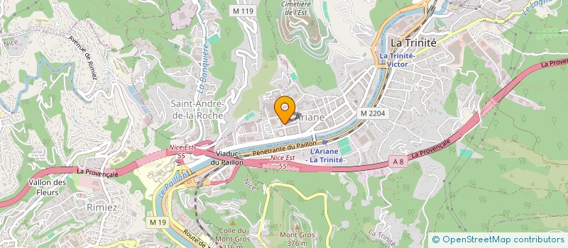 localisation de l'entreprise MONSIEUR RIDA EL HASBAOUI à NICE