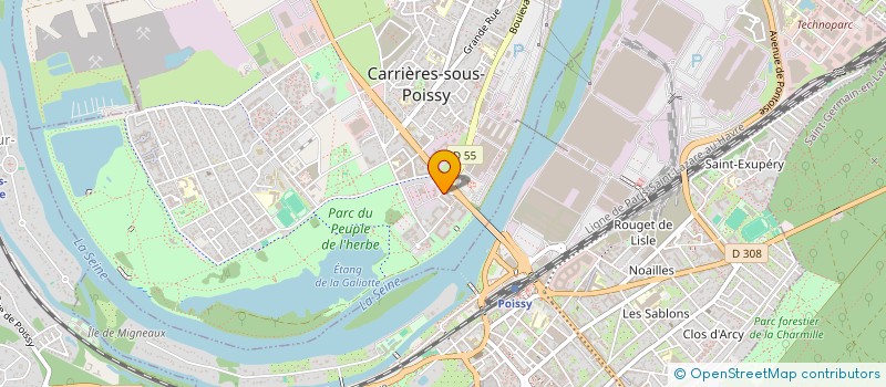 localisation de l'entreprise MONSIEUR RIDA EL MAAKOUL  CARRIERES-SOUS-POISSY